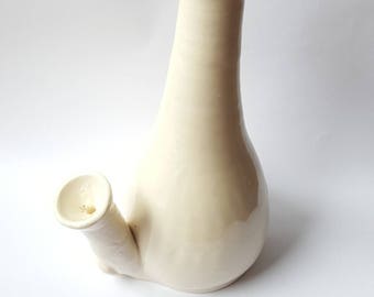 Pure White Vase Pipe, Tobacco Pipe! Wake and Bake Mug, Sip n' Smoke, Wake n Bake, Nug Mug, Coffee Mug Pipe, Tobacco Pipe