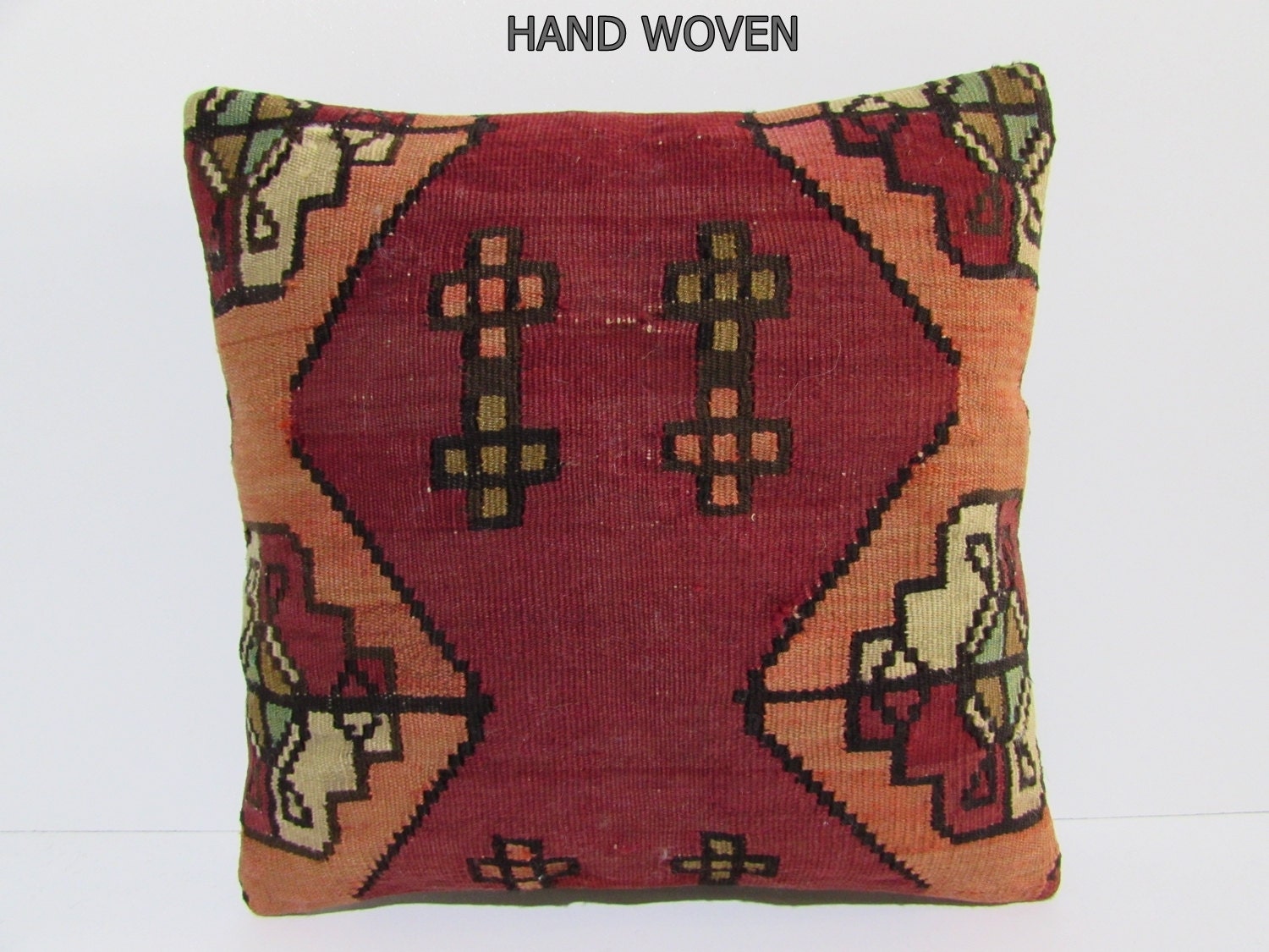 floral kilim pillow floor rug moroccan by DECOLICKILIMPILLOWS