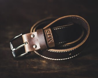 Men's Leather Belt, The Gunslinger, Probably the Last Handmade Leather Belt You'll Every Buy, Rugged, Rustic, Cowboy Approved