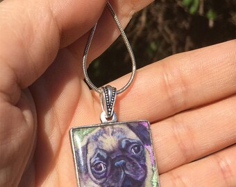 Custom Dog Portrait, Custom Dog Portrait Pendant , Memorial Portrait Pendant, Pet Portrait Necklace, Pet Portrait, Memorial Portrait, Dog