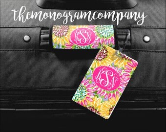 Luggage Tag, Monogram Bag Tag, Personalized Luggage Wrap, Luggage Finder Monogram, Monogrammed Gift, Personalized Gift, Suitcase-Made in USA