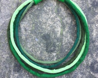 Hand felted necklace