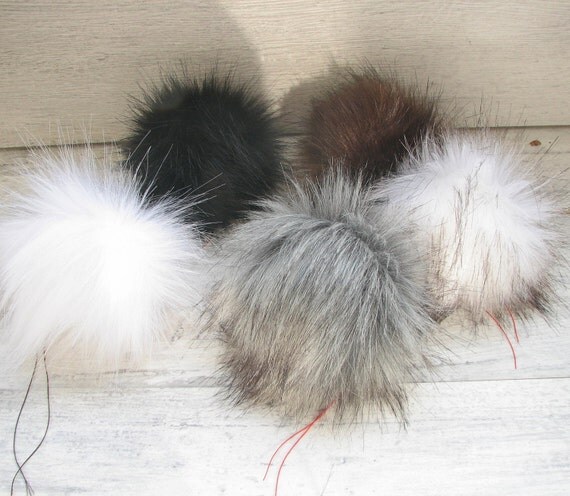 pom detachable pom fur Faux to Pom Vegan Fur Items Extra 10 Pom similar Pom Poms