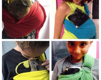 Adjustable Guinea Pig Sling handmade small Pet Carrier