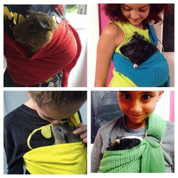 Adjustable Guinea Pig Sling handmade small Pet Carrier