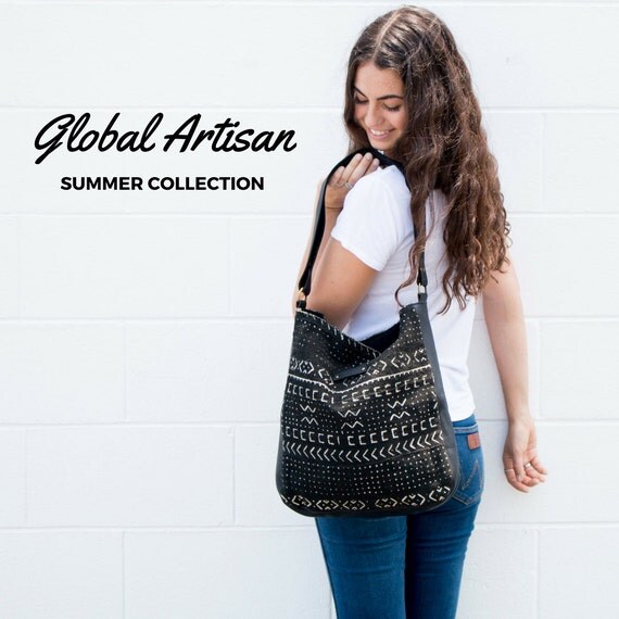 Leather Shoulder Bag Large Boho Crossbody Boho Bag Mud