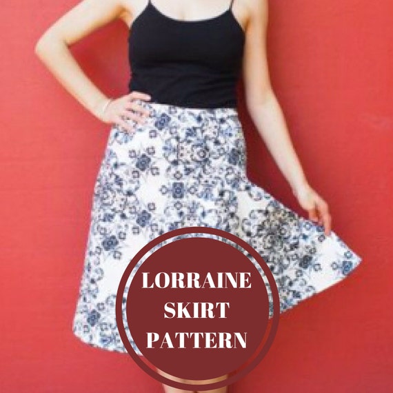 Lorraine Skirt PDF Pattern by DGPATTERNS on Etsy