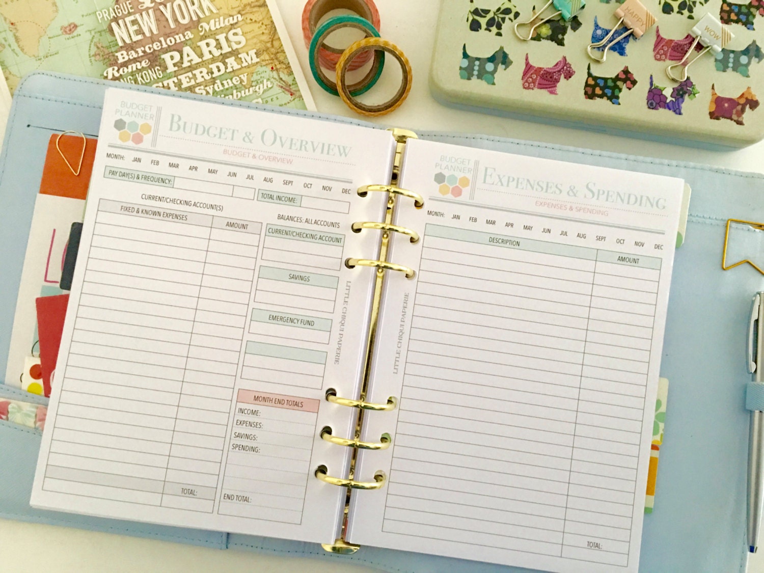 budget planner book with envelopes