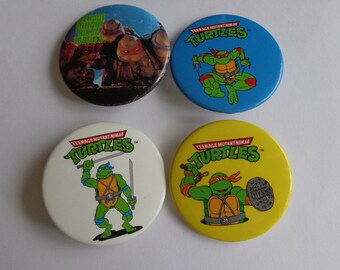 Vintage Teenage Mutant Ninja Turtle Buttons Vintage Buttons Movie Buttons Teenage Mutant Ninja Turtles Vintage Pins Vintage Pins