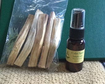 5 Pc PALO SANTO WOOD with 0.5oz Spray of choice