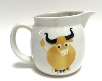 Arabia Finland Bull Pitcher - Arabia Finland Cow Jug - Kaj Franck Pitcher