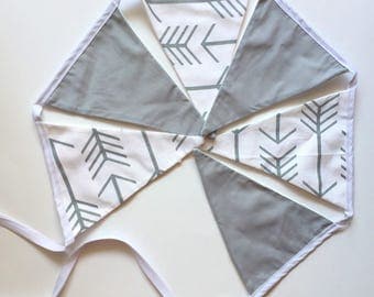 Fabric Banner- Fabric Bunting Flag- Room Decor