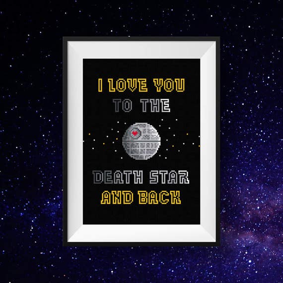 Star Wars Love Quotes Fascinating Modern Cross Stitch Pattern Star Wars Cross Stitch Pattern Star Wars Love Quotes Amazing Modern Cross Stitch Pattern Star Wars Cross Stitch Pattern