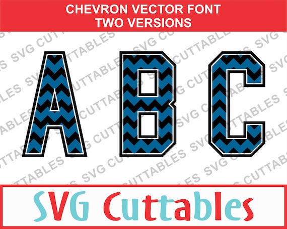 Chevron Alphabet Font Free , Letter Clip Art ~ Free ~ Green Chevron ...