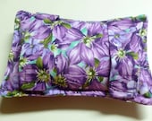 Port Softie Seatbelt Pad for Chemotherapy Patients - Purple Clematis print