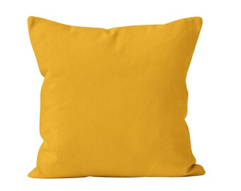 Zinnia Yellow Pillow Cover, Gold Yellow Pillow Cover, Sunflower Yellow Throw Pillow Cover, Summer Decor, Vibrant Yellow Home Decor