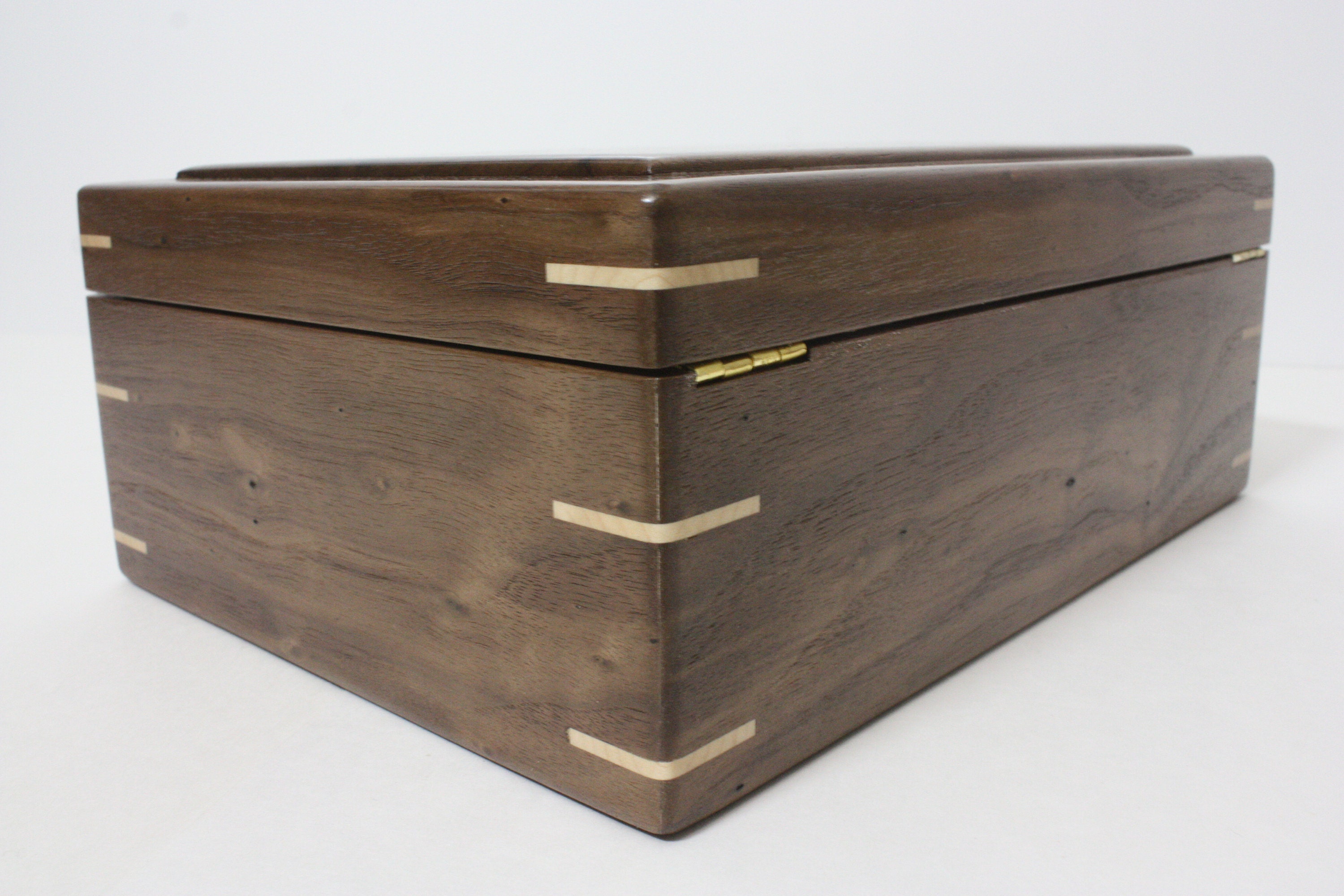 Hinged Walnut Wood Box