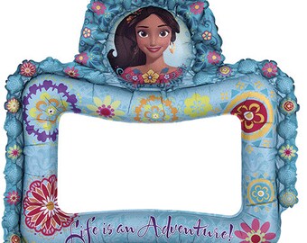 Giant 27" Elena Of Avalor Selfie Frame Foil Balloon, Birthday party, Decor "Same Day Shipping"