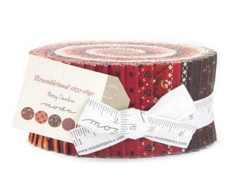 Bramblewood 1870-1890 Jelly Roll 40, 2.5" strips by Baetsy Chutchain for Moda Fabrics, Civil War jelly roll, fabric