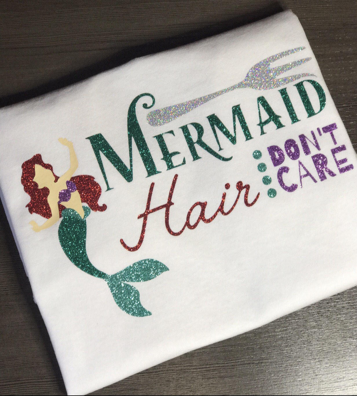 Disney, Mermaid Hair, Don't Care, Little Mermaid, Dinglehopper, Fork, Digital, Download, TShirt ...