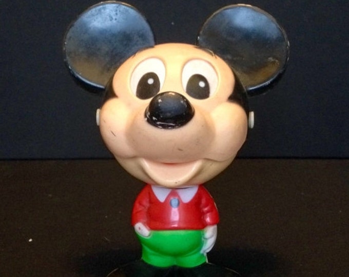 Storewide 25% Off SALE Vintage Walt Disney Mattel Inc 1976 Mickey Mouse Pull String Animated Speaking Children's Toy Featuring Realistic Mov