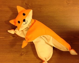 newborn toy nursery toy fox toy waldorf doll Baby First Toy comforter Baby teething toy Organic plush toy crib toys soft toy fox cuddly toy