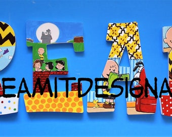 READ Peanuts Wall Letters -- Set of 4