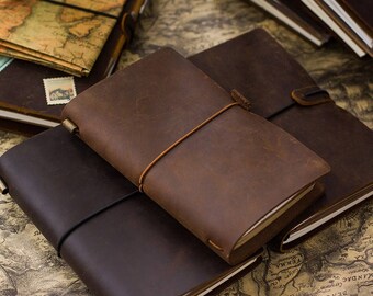 Distressed Leather Journal, Vintage Leather Notebook, Personalized Leather Journal, Traveler's Notebook, Graduation Gift, Gift Idea