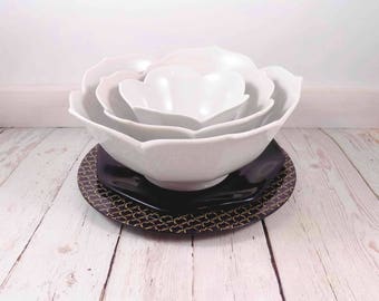RESERVED for POETRYKIND Lotus Bowls