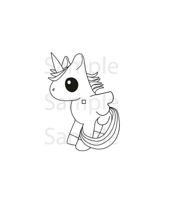 Download Unicorn coloring page pdf instant download printable