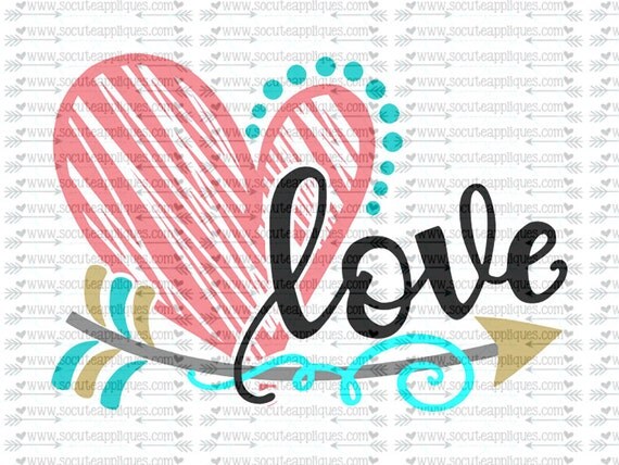 Download Valentine SVG Love cupid arrow svg wedding by SoCuteAppliques