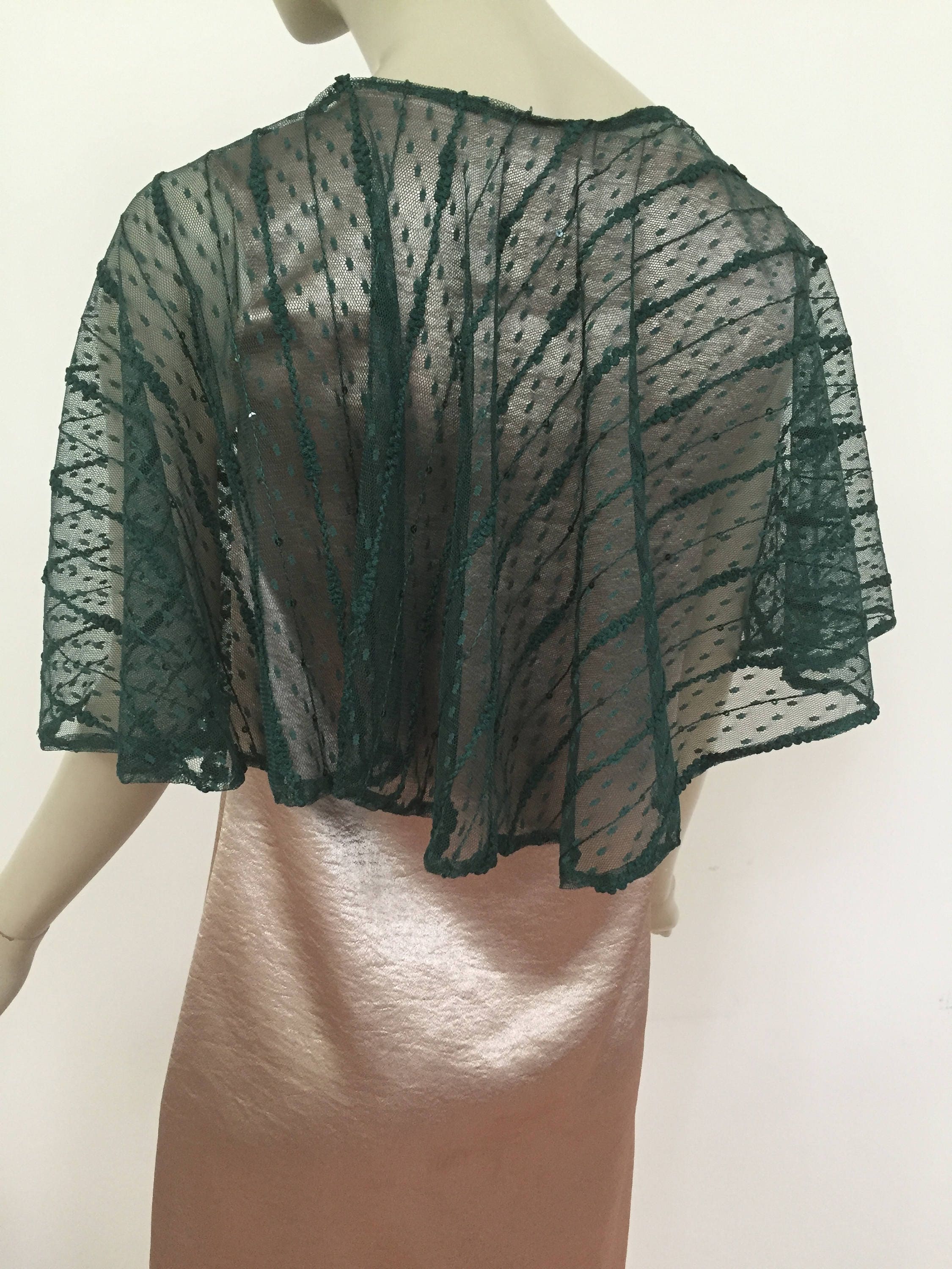 sheer green cape