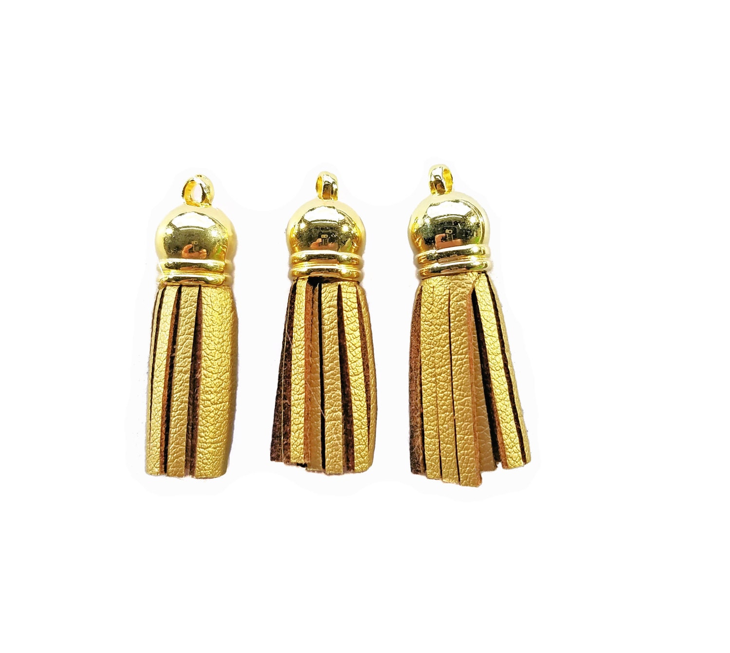 Gold Tassels Small Tassels 10 Gold Tassels for Jewelry
