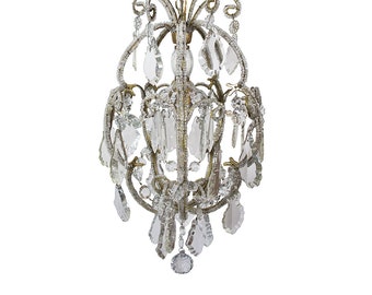 Vintage Chandelier Antique chandelier Crystal chandelier Italian Chandelier Lighting Glass Chandelier Antique lamp Antique Italian light