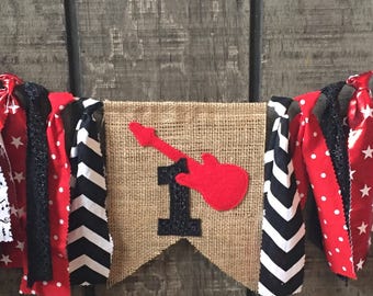 Rockstar birthday, rockstar party, rockstar highchair banner, rockstar banner, rockstar smash, rockstar photo prop, rockstar invitation