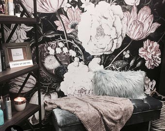 Vintage Floral Art Removable Wallpaper | Vintage flowers | Wall mural – Peel and stick - Wall mural - Wall murals - Paintings #12