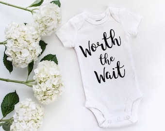 worth the wait onesie newborn onesie coming home hospital outfit girl baby girl clothes new baby girl going home outfit cute baby clothes
