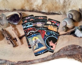 Hardy Tarot Deck Full Bleed - Tarot Deck, Hand Illustrated, Original Tarot, Tarot Cards, Victorian Tarot Deck, Tarot Card Deck, Indie Tarot
