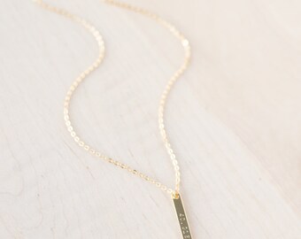 Coordinate Necklace - Coordinates Necklace - Destination Wedding - Gold Bar Necklace Personalized - Coordinate Jewelry - Latitude Longitude