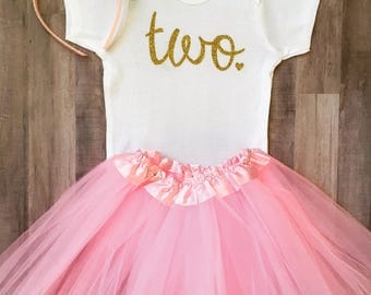 Second Birthday Outfit, 2nd Birthday Outfit Girl, 2nd Birthday Outfit, Two Birthday, Two, Pink and Gold Birthday,