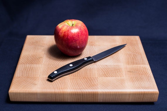 Solid Maple Butcher Block Cutting Board - Small