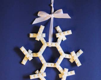 Lego Snowflake Ornament