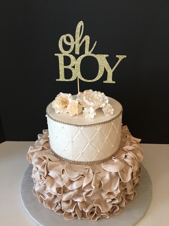 Oh Boy Cake Topper baby boy cake topper baby boy shower cake