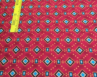 Salsa Diamonds and Dots Cotton Fabric from Michael Miller