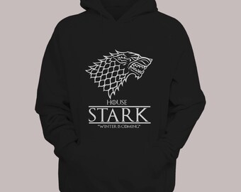 House Stark "Winter is Coming" Game of Thrones Hoodie Sweater S-XL Hooded Pullover