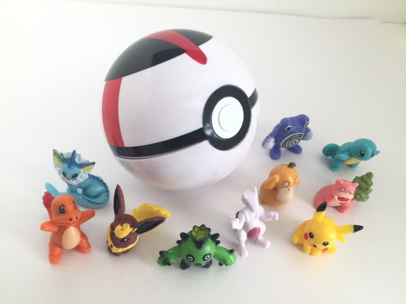 1 Big Timer BALL POKEMON GO Pokeball With 5 Pokemon Mini