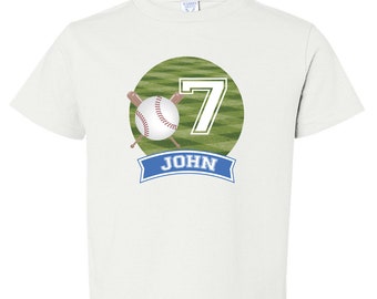 Baseball Birthday Shirt, Boys Baseball Party, Baseball Birthday Iron On, DIY Baseball Transfer, Iron On Transfer, Baseball Shirt for Boys