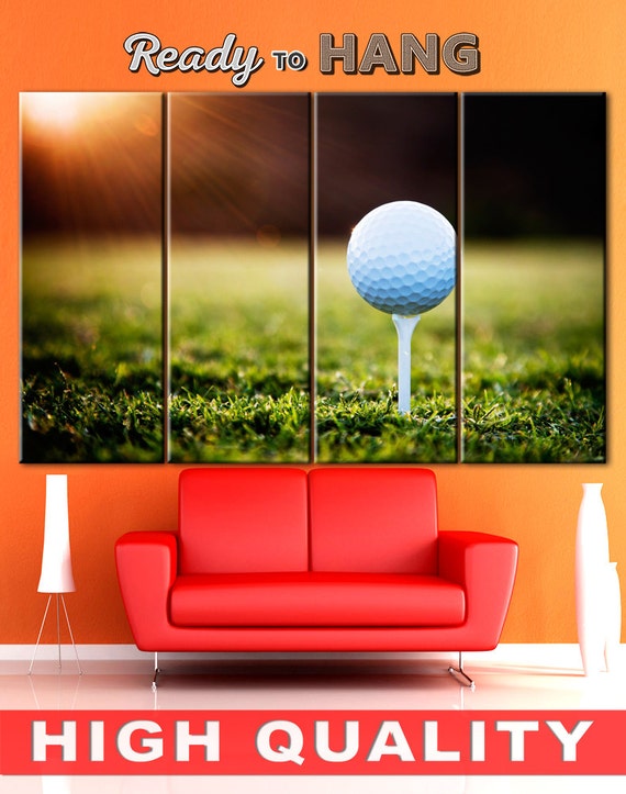 Golf wall art Multi panel canvas Gallery wrapped canvas
