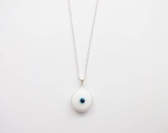 Evil Eye Necklace, Greek Eye Necklace, Greek Evil Eye, Long Necklace, Evil Eye Jewelry, Boho Necklace, Protection Jewelry, Gift for Her