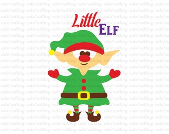 Christmas svg, Elf svg, Christmas Elf svg dxf jpeg cutting files for Silhouette Cameo, Portrait, Curio, Cricut